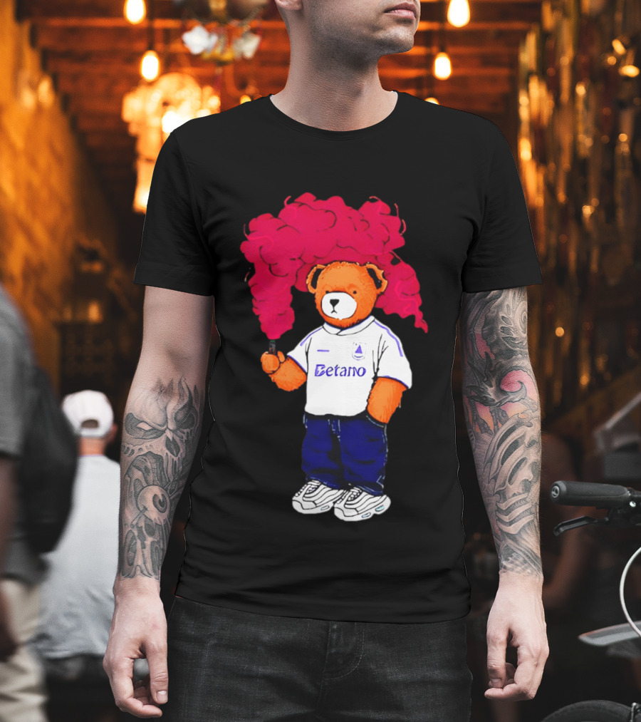 Betano FC Pickles Bears Character Holding Red Smoke T-Shirt