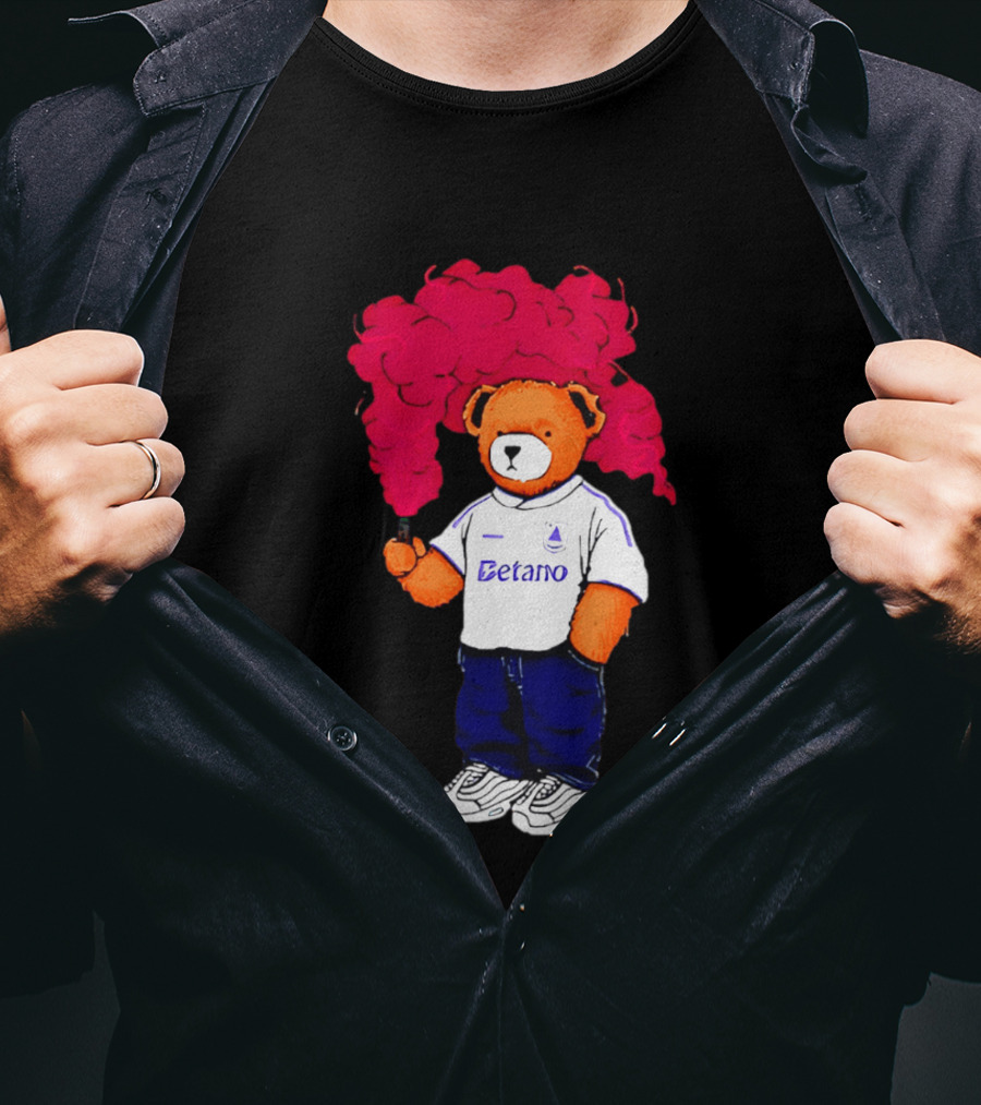 Betano FC Pickles Bears Character Holding Red Smoke T-Shirt