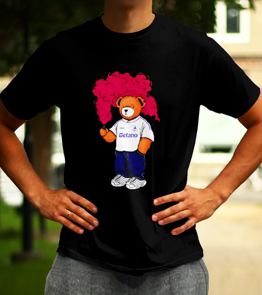 Betano FC Pickles Bears Character Holding Red Smoke T-Shirt