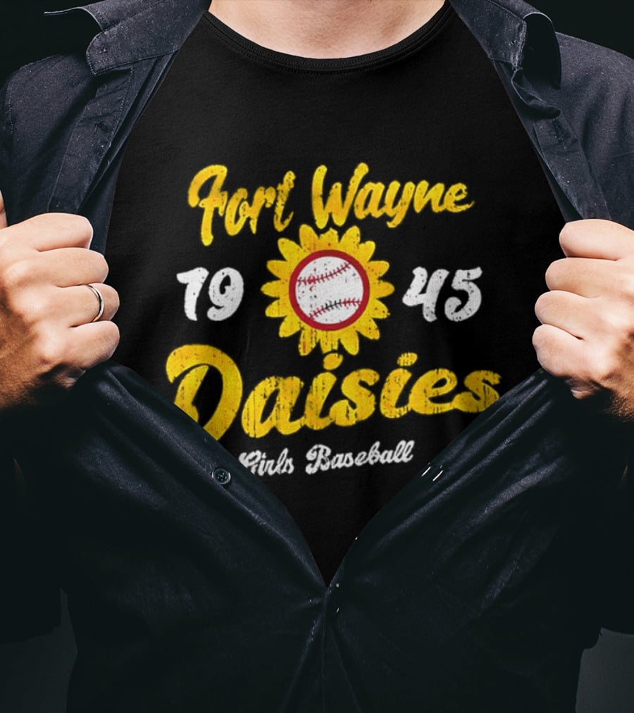 Fort Wayne Daisies 1945 Girls Baseball All American Girls Professional Baseball League T-Shirt