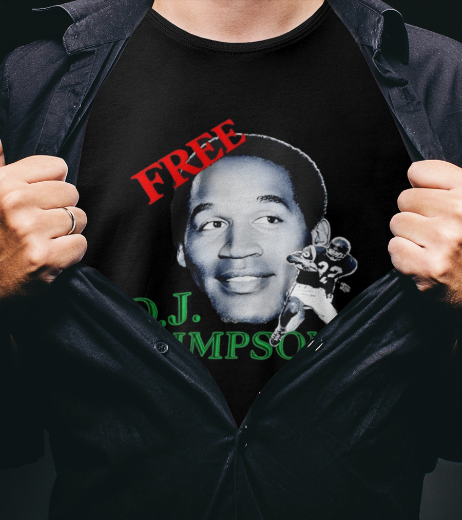 Free OJ Simpson 22 Football NFL Buffalo Team T-Shirt