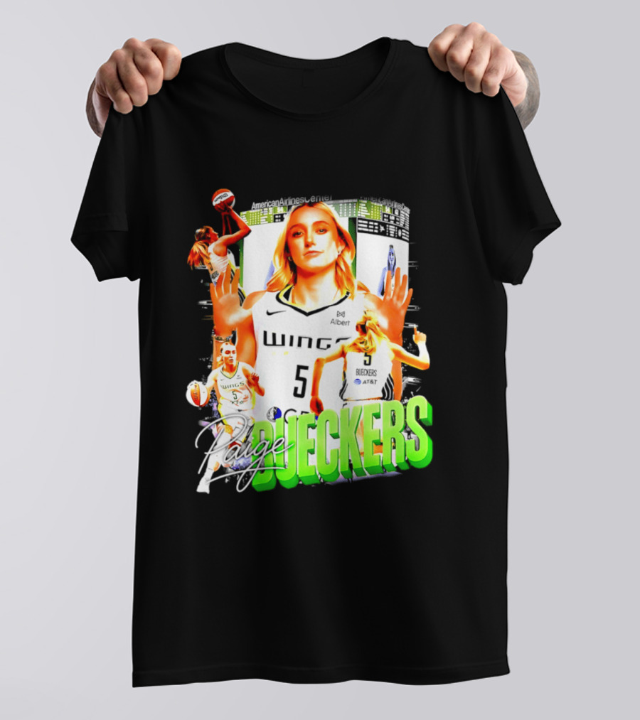 Paige Bueckers Dallas Wings Number 5 Basketball Star T-Shirt
