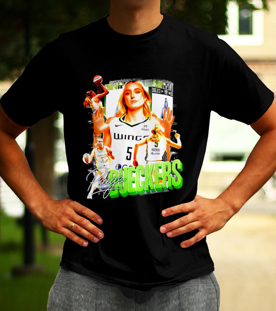 Paige Bueckers Dallas Wings Number 5 Basketball Star T-Shirt