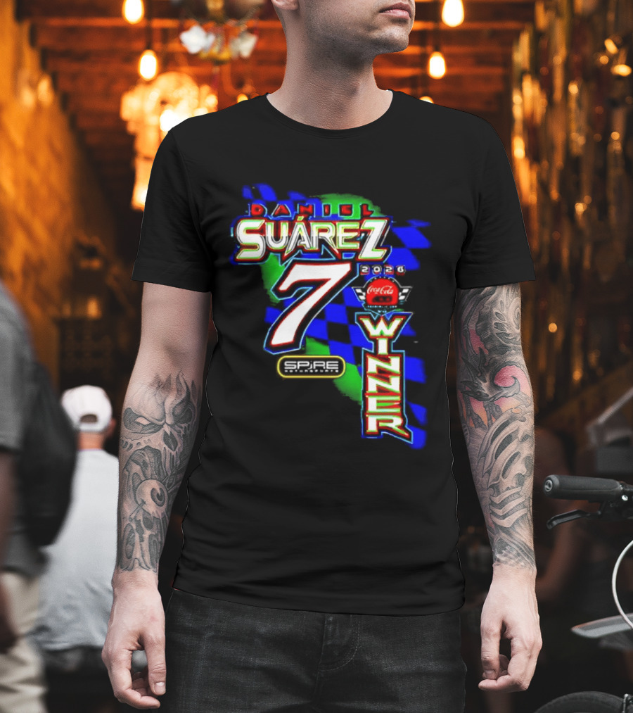 Daniel Suarez NASCAR Coca Cola Number 7 Winner 2026 T-Shirt