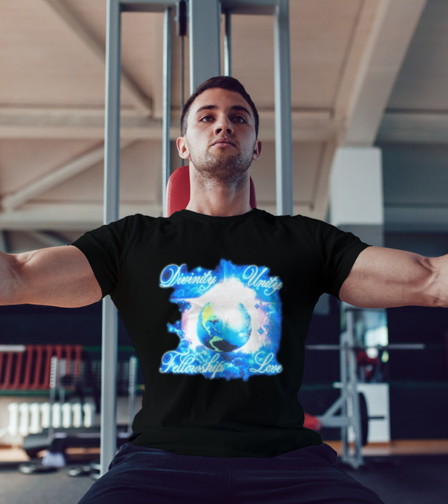 Divinity Unity Fellowship Love Earth Glow T-Shirt