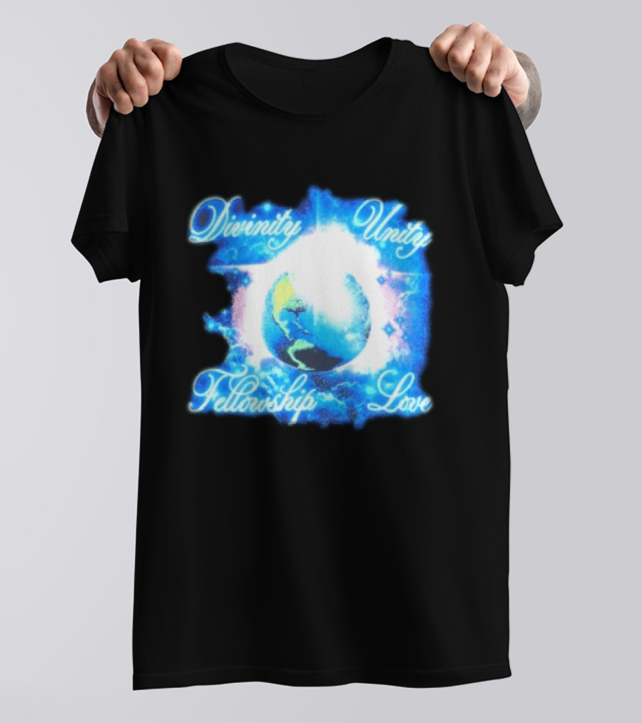 Divinity Unity Fellowship Love Earth Glow T-Shirt