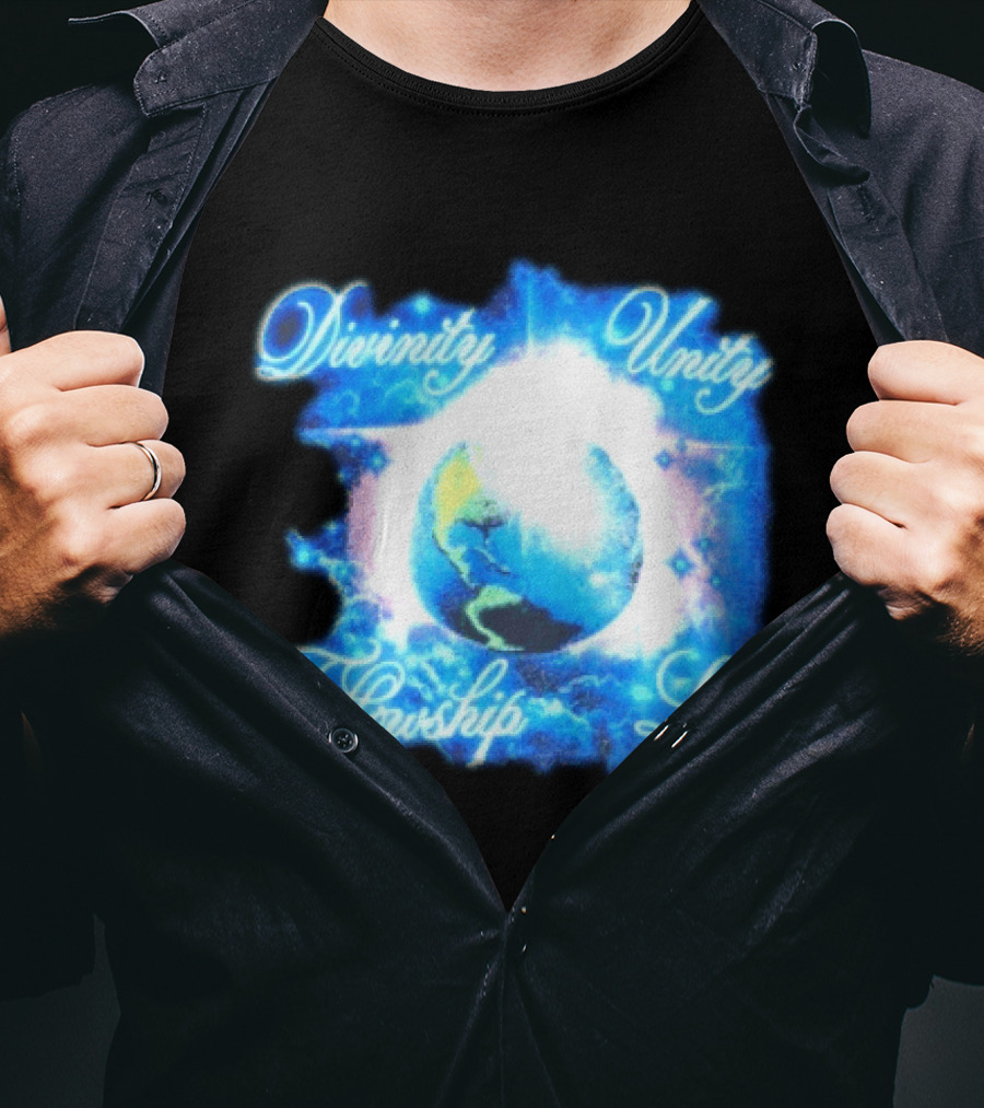 Divinity Unity Fellowship Love Earth Glow T-Shirt