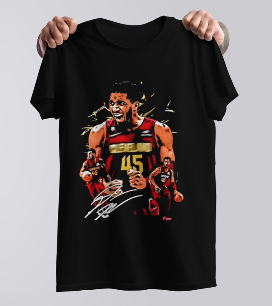 Donovan Mitchell Cleveland Cavaliers NBA Number 45 Player T-Shirt