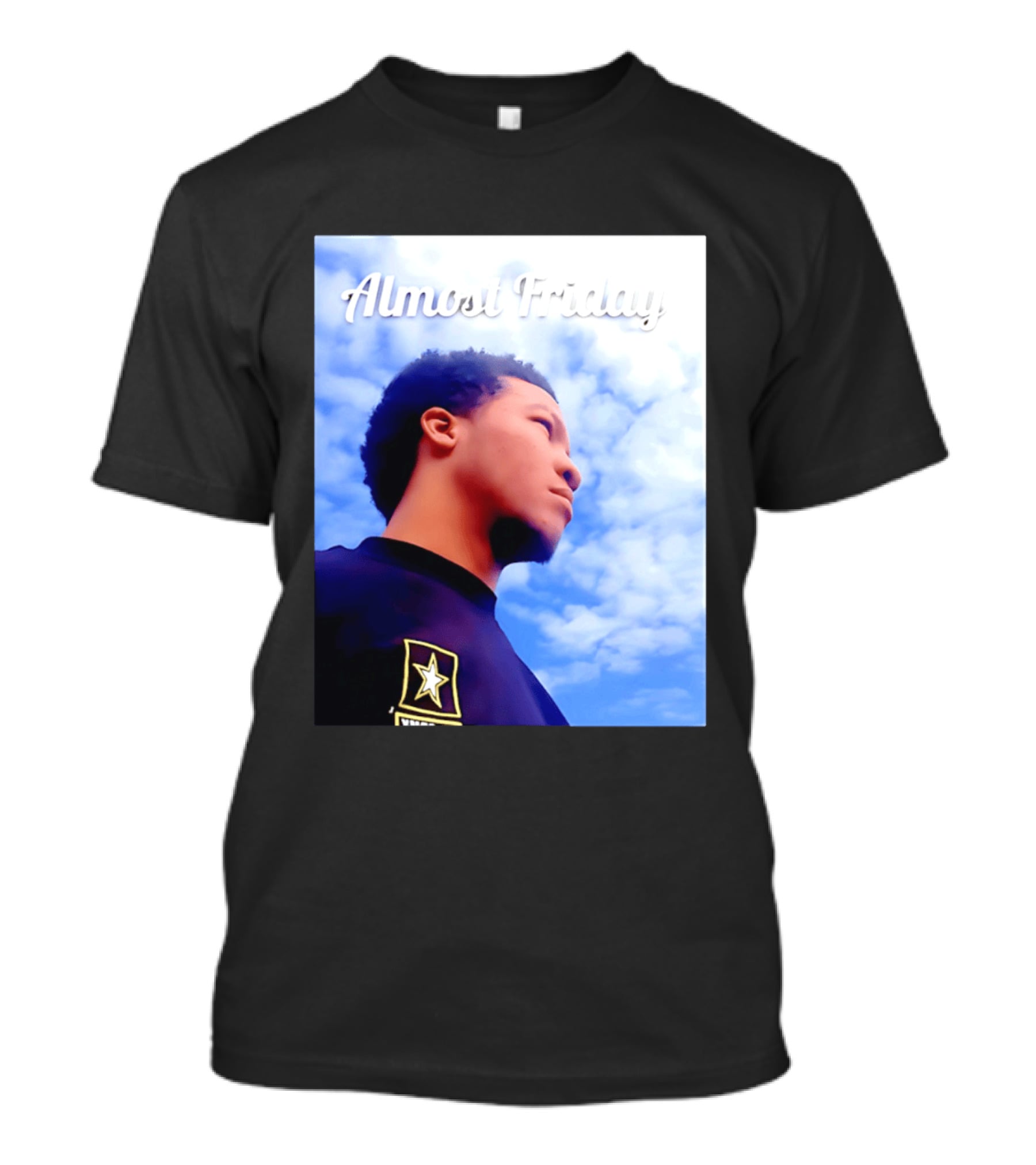 Almost Friday Jalen Brunson NWTS Basketball Sky T-Shirt