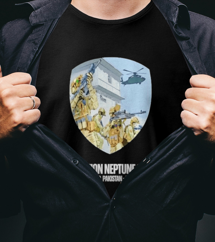 Operation Neptune Spear Abbottabad Pakistan May 2 2011 Military Team Helicopter Shield T-Shirt