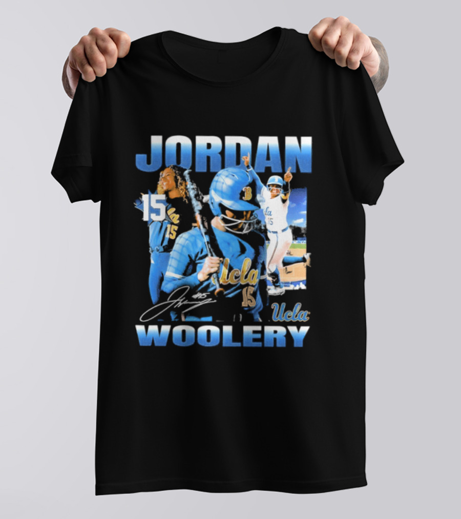 Jordan Woolery 15 UCLA Bruins Women's Softball T-Shirt