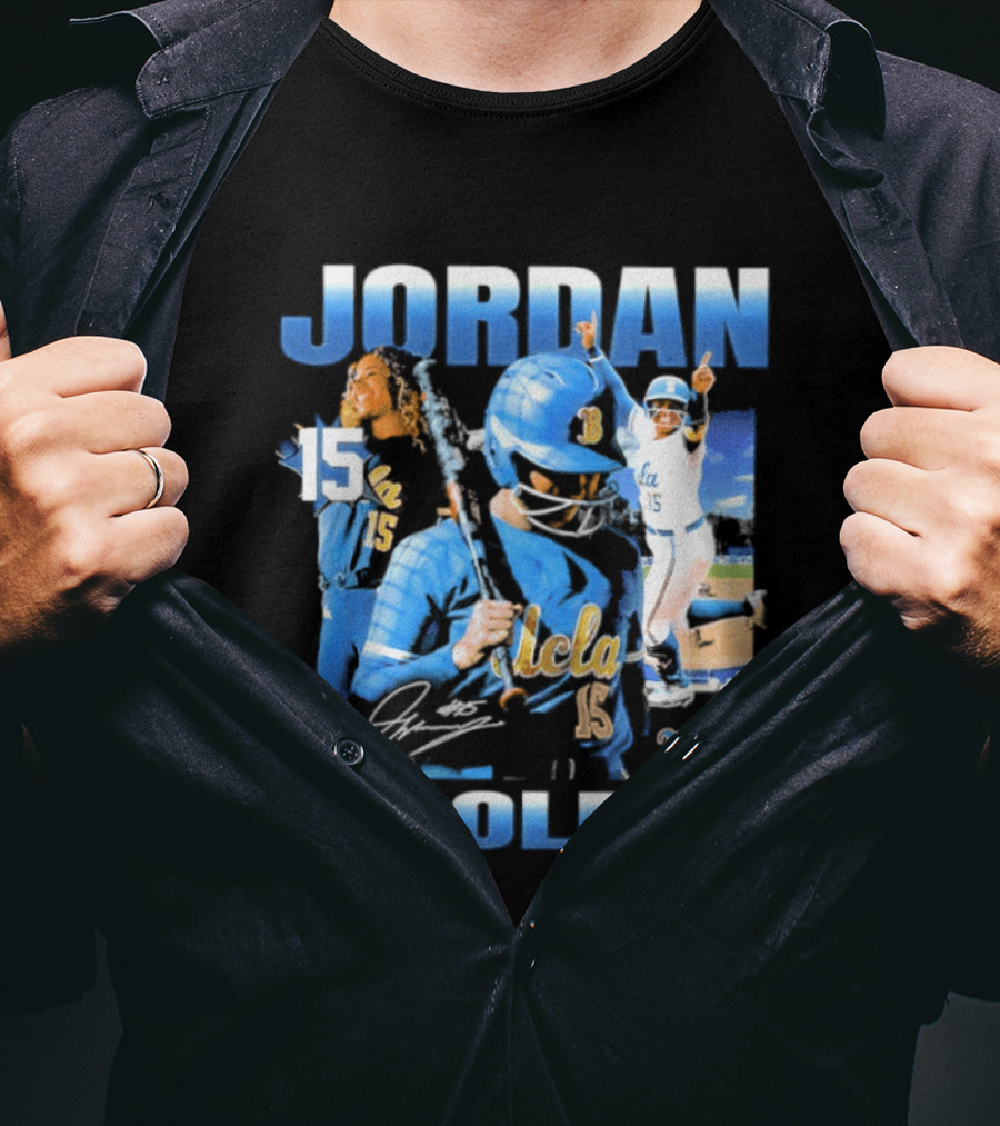 Jordan Woolery 15 UCLA Bruins Women's Softball T-Shirt
