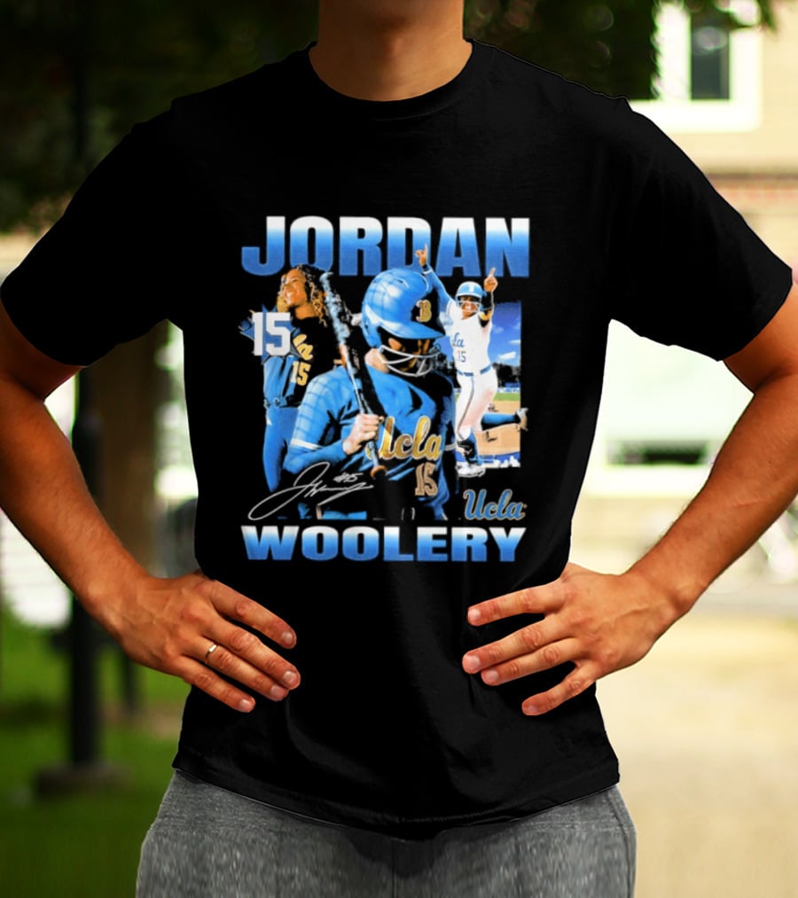 Jordan Woolery 15 UCLA Bruins Women's Softball T-Shirt