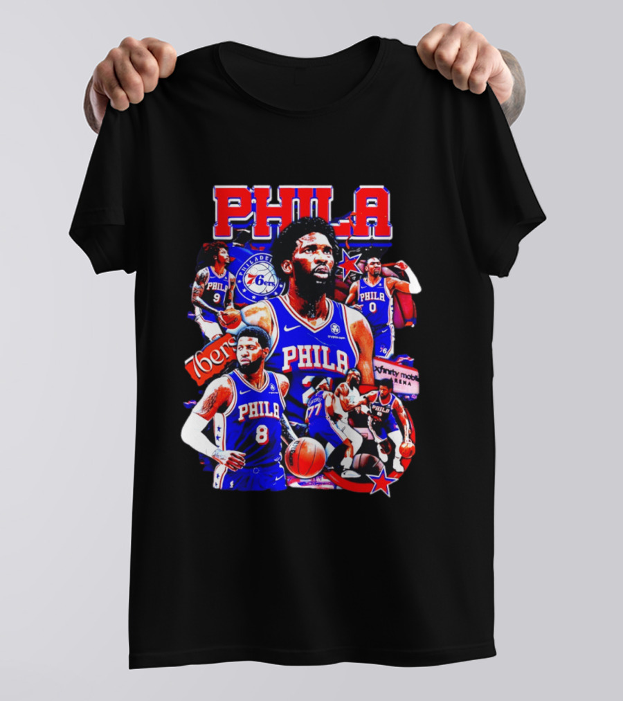 Philadelphia 76ers Phila 6ers Team Players Arena T-Shirt