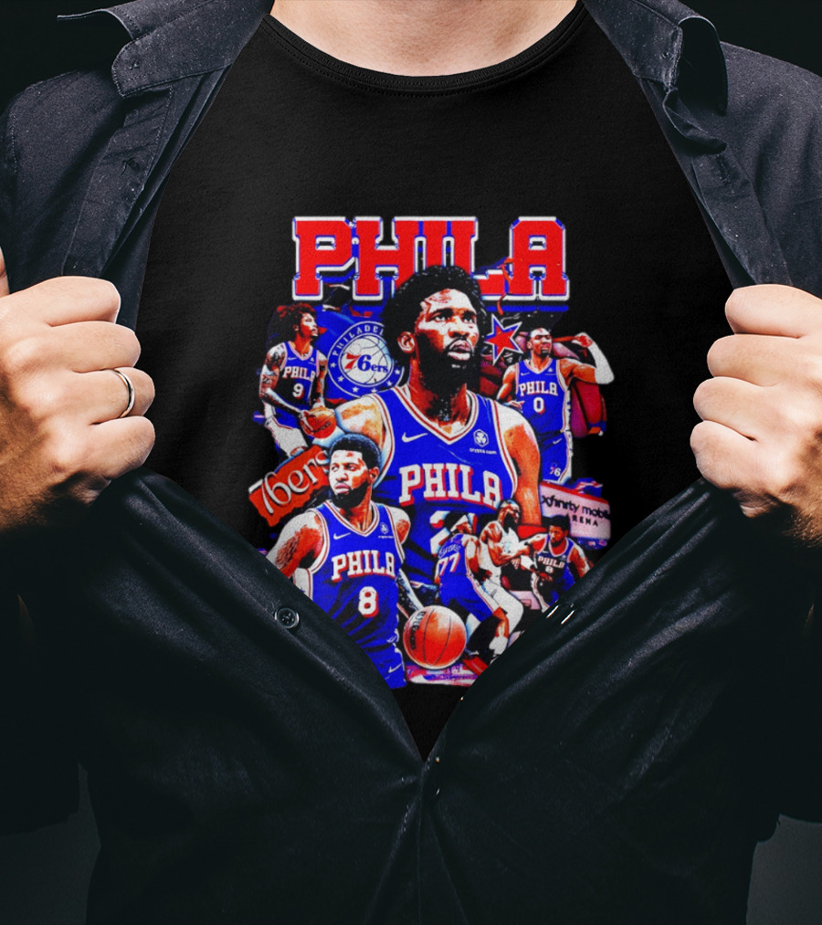 Philadelphia 76ers Phila 6ers Team Players Arena T-Shirt