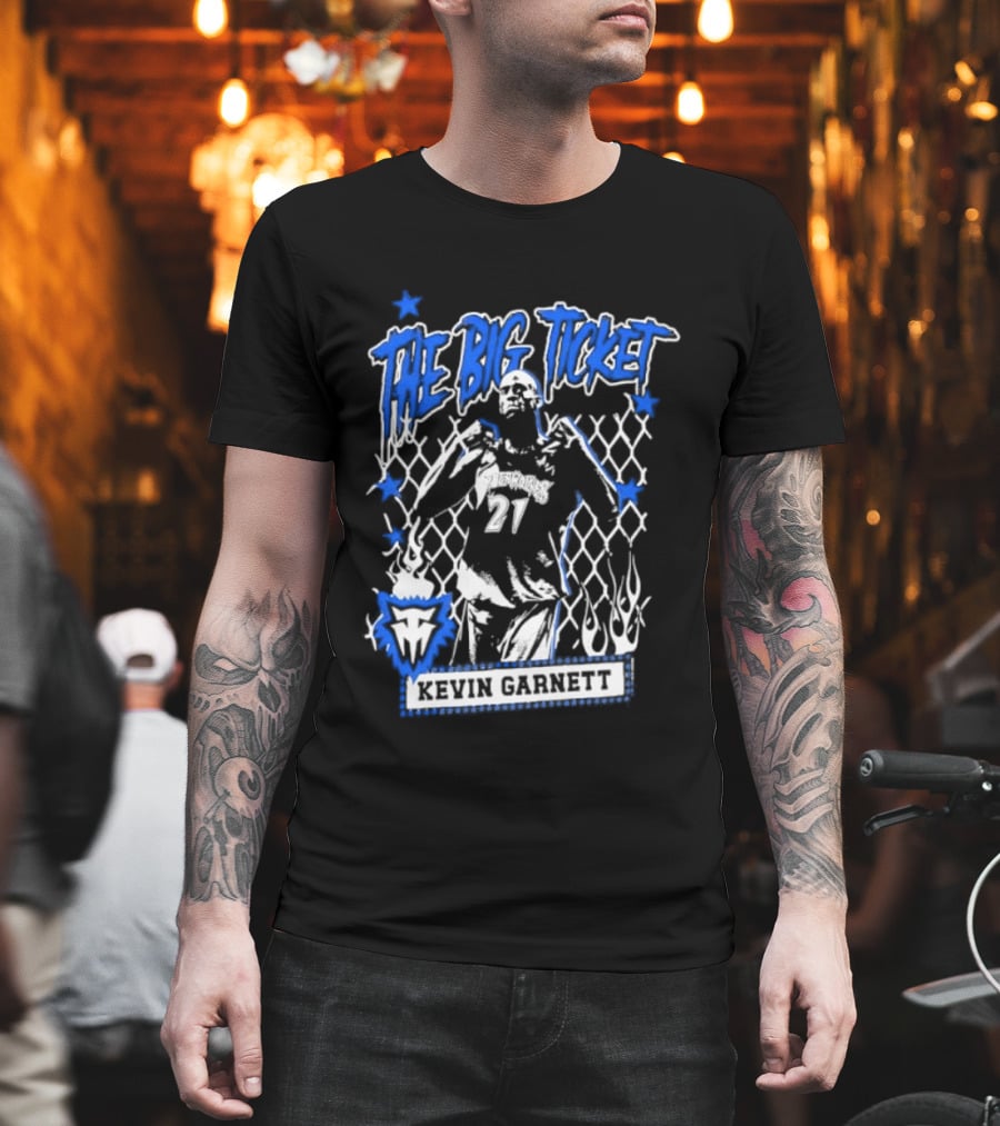 Kevin Garnett The Big Ticket Minnesota Timberwolves Legendary Player T-Shirt
