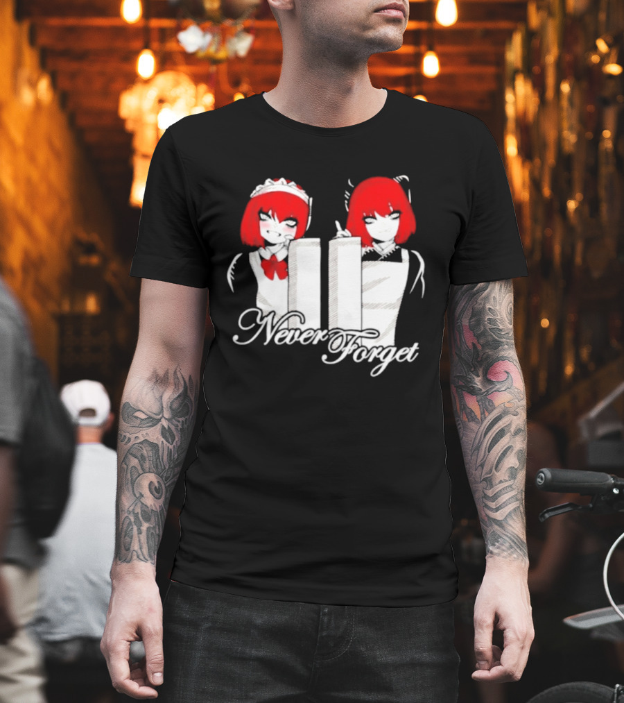 Maid Anime 9 11 Twin Towers Never Forget T-Shirt