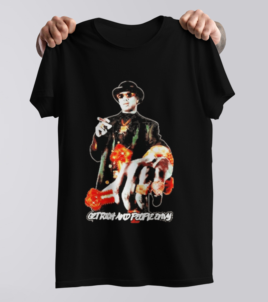 Master P Get Rich And People Envy Gold Rings Money Power T-Shirt
