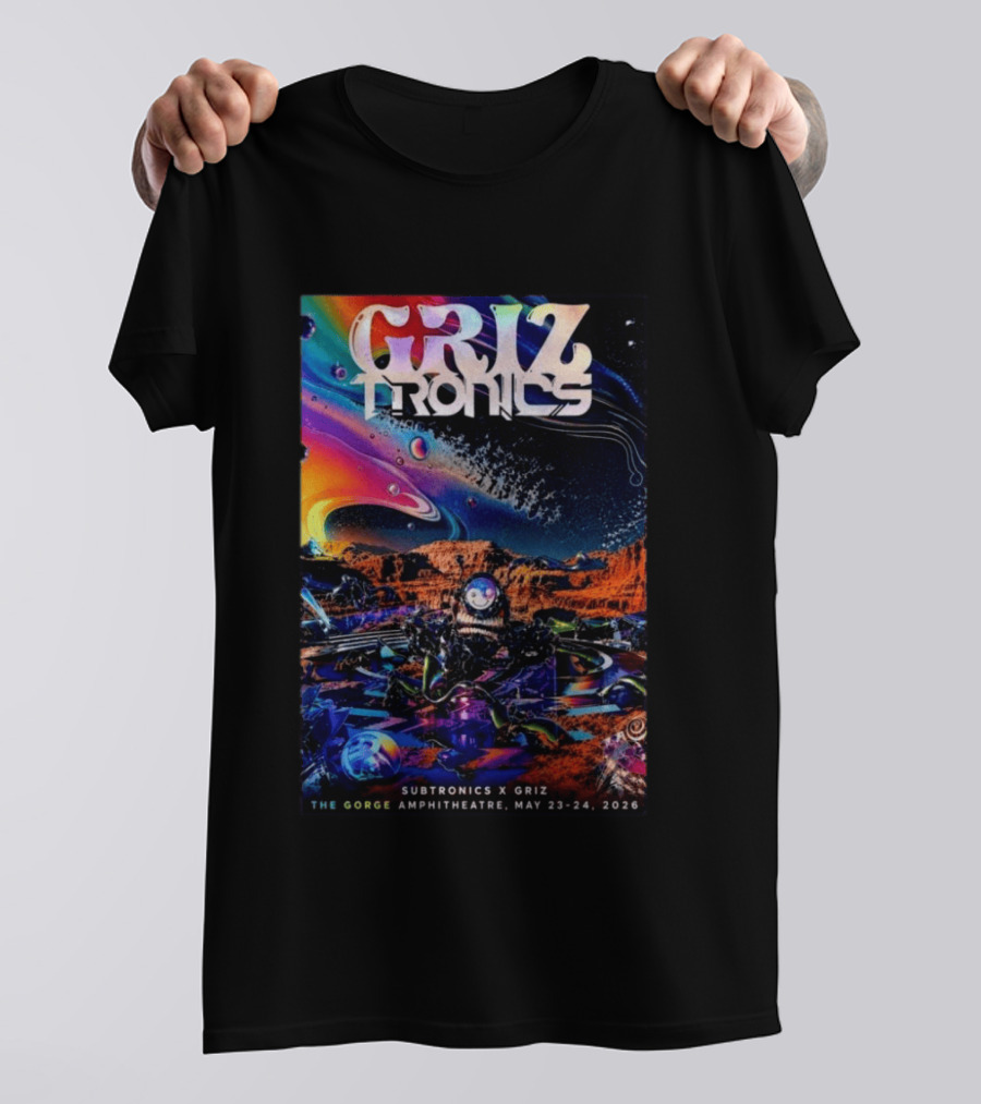 GRiZTRONICS Subtronics The Gorge Amphitheatre May 23 24, 2026 T-Shirt