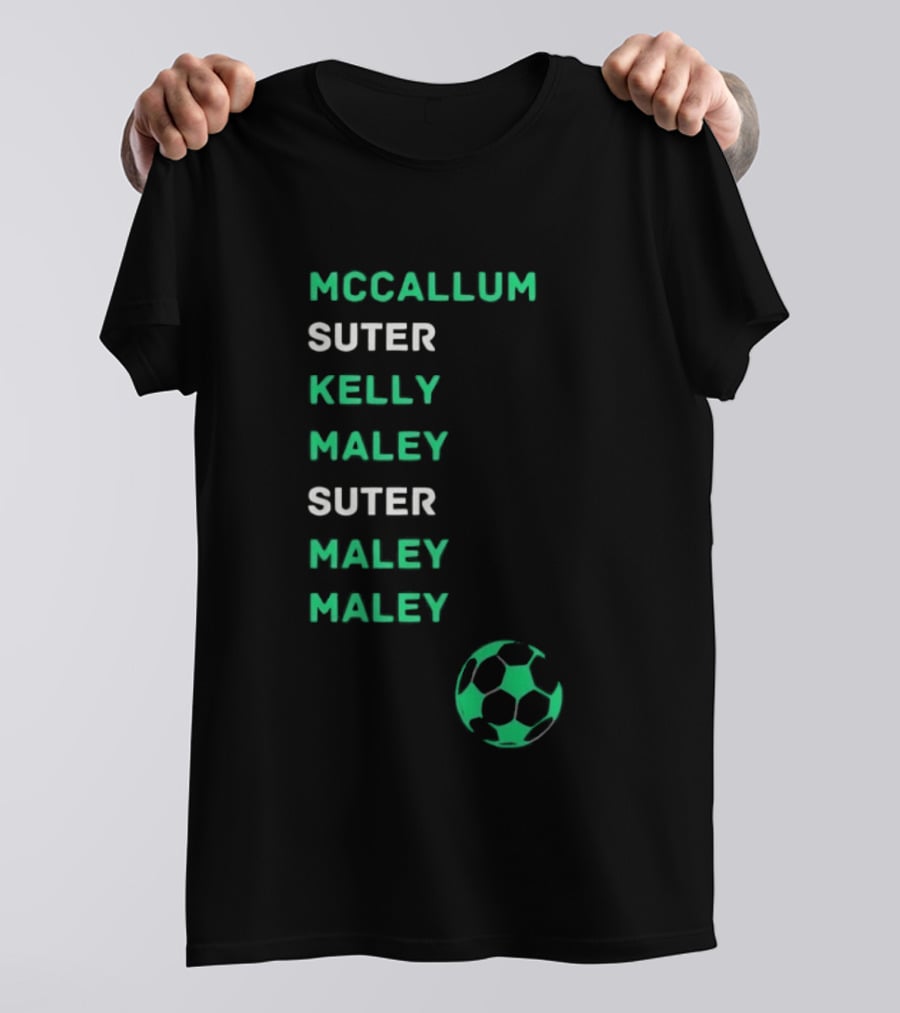 McCallum Suter Kelly Maley Football Soccer Ball T-Shirt