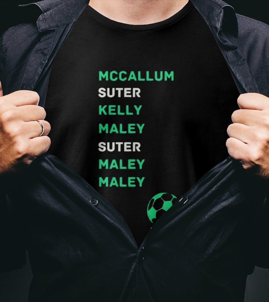 McCallum Suter Kelly Maley Football Soccer Ball T-Shirt