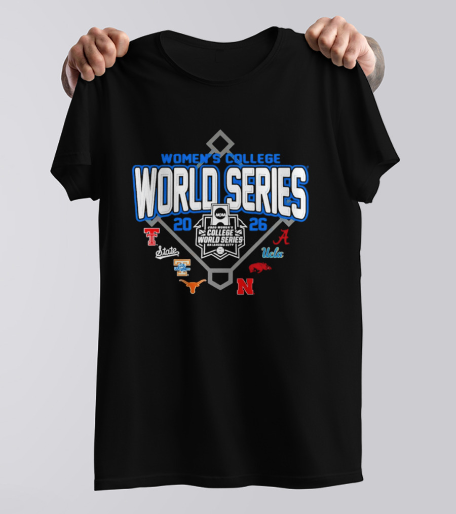 Women's College World Series 2026 Softball Eight Teams Bound Study Plan T-Shirt