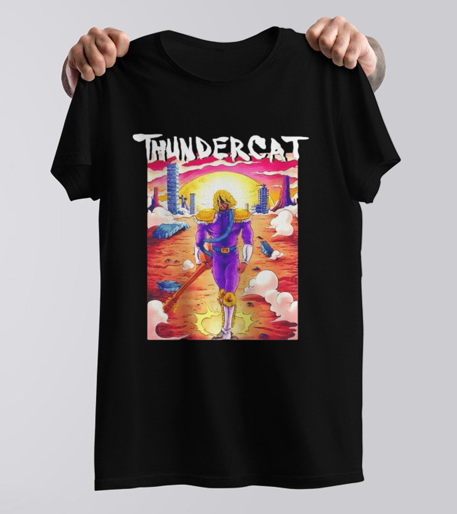 Thundercat It Is What It Is Tour 2021 Futuristic Warrior Desert Scene T-Shirt