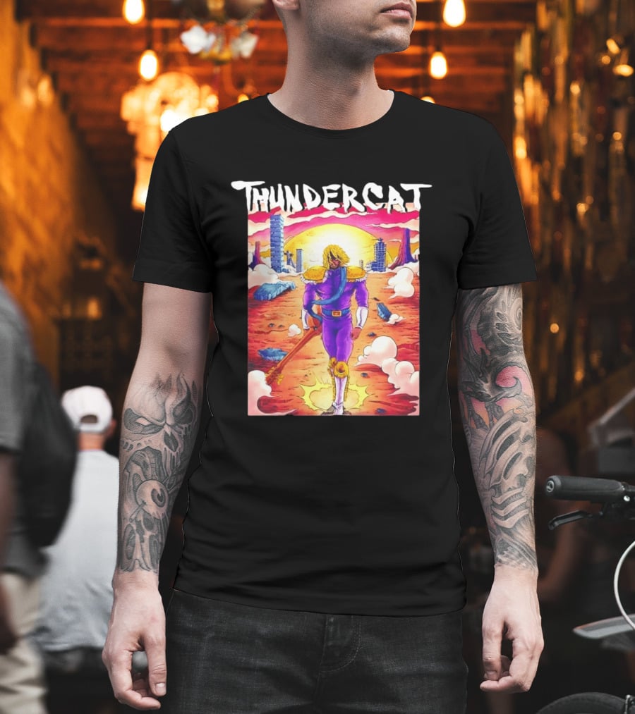 Thundercat It Is What It Is Tour 2021 Futuristic Warrior Desert Scene T-Shirt