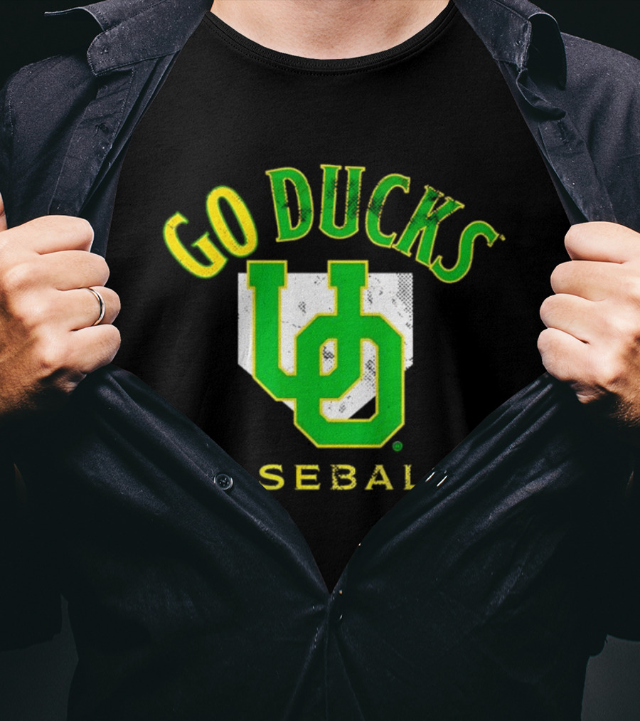 Go Ducks UO Oregon Baseball T-Shirt