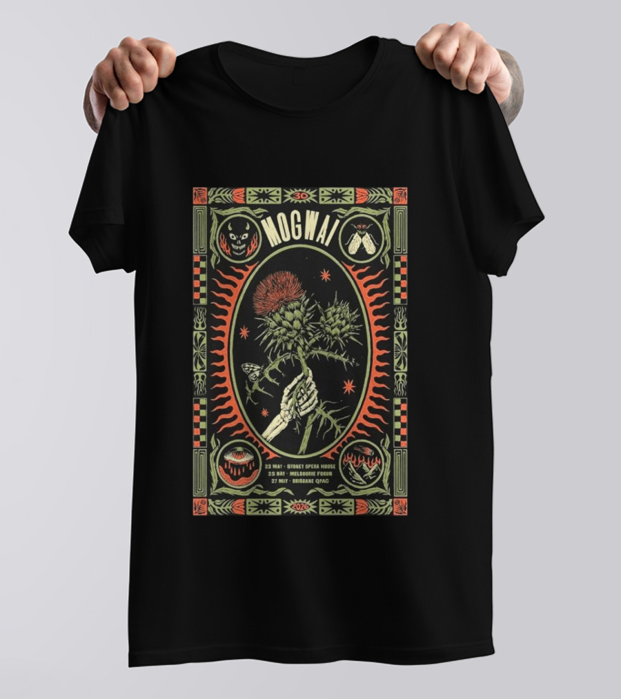 30 Years Of Mogwai 2026 Tour Sydney Opera House Melbourne Forum Brisbane QPAC T-Shirt