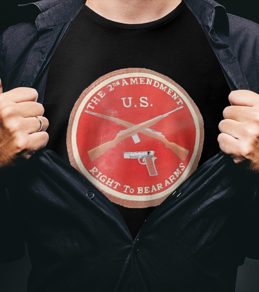 The 2nd Amendment U.S. Right To Bear Arms Rifles Pistol T-Shirt