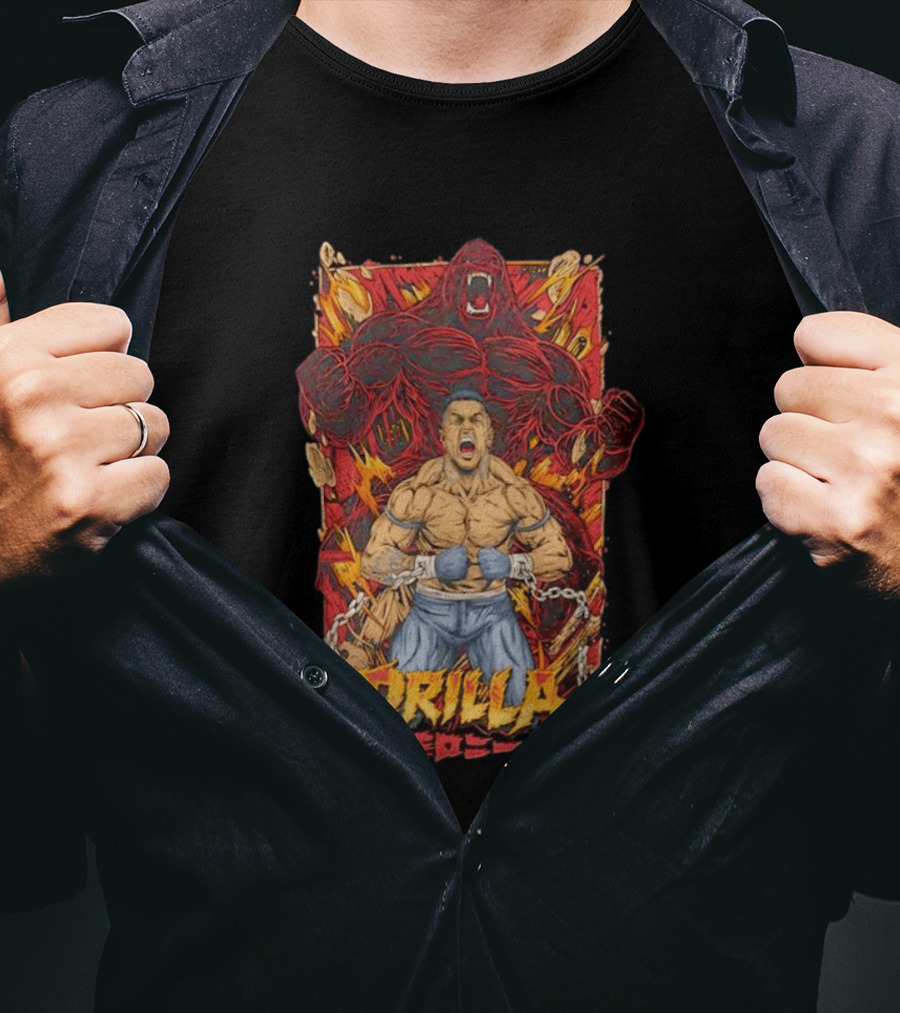 Drilla Gorilla Anthony Taylor Boxing MMA Warrior Explosion T-Shirt