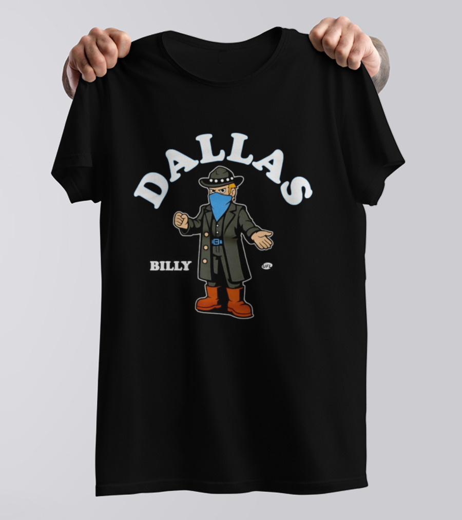 Dallas Renegades Billy Arlington UFL Cowboy T-Shirt