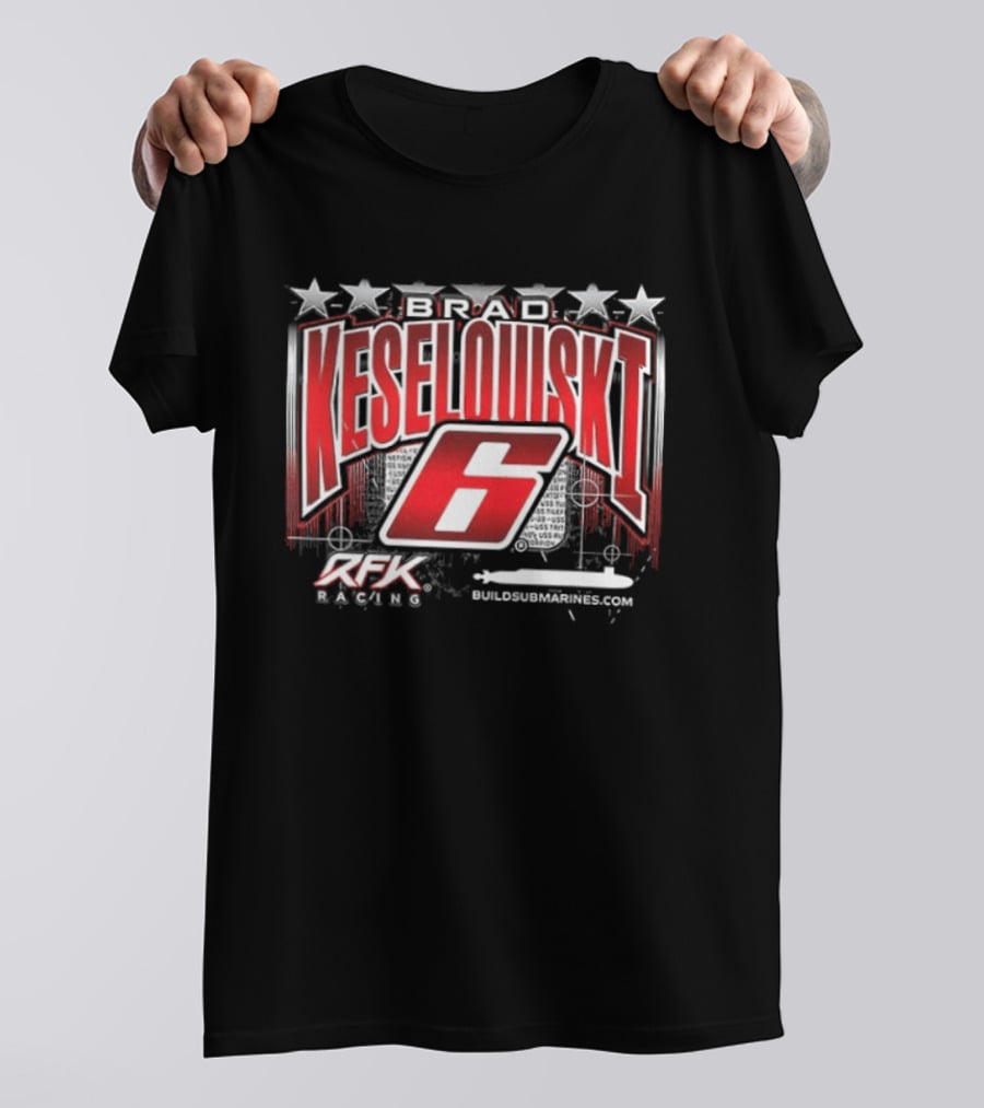 Brad Keselowski 6 RFK Racing Stars Patriotic Racing T-Shirt