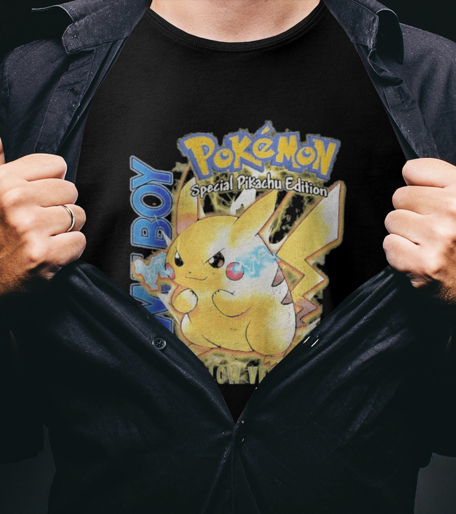 Game Boy Pokémon Special Pikachu Edition Yellow Version T-Shirt