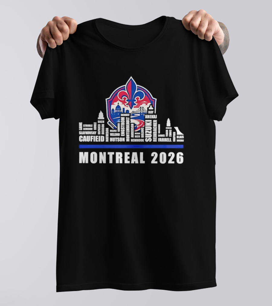 Caufield Suzuki Slafkovsky Montreal 2026 NHL Laine Struble Demidov Guhle T-Shirt