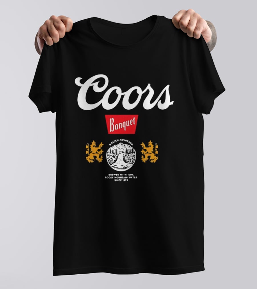 Coors Banquet Golden Colorado Brewed With Rocky Mountain Water Since 1873 T-Shirt