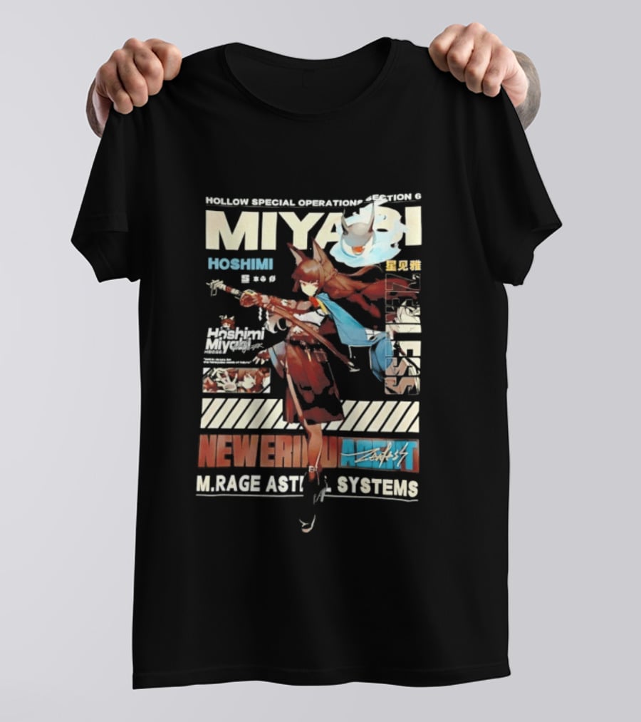 Hollow Special Operations Section 6 Miyabi Hoshimi Rage Ast System Never Ending Shift T-Shirt