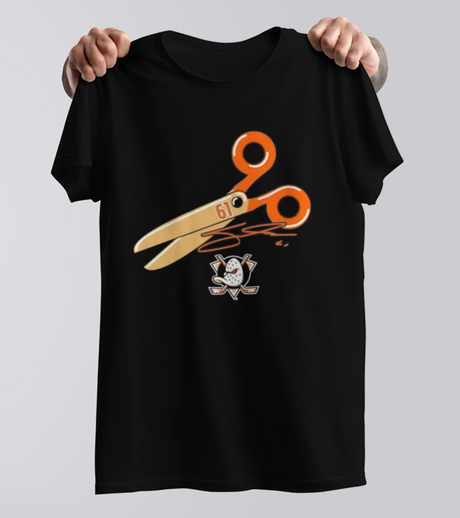 Cutter Gauthier Need To Cut It Scissors 61 Anaheim Ducks T-Shirt