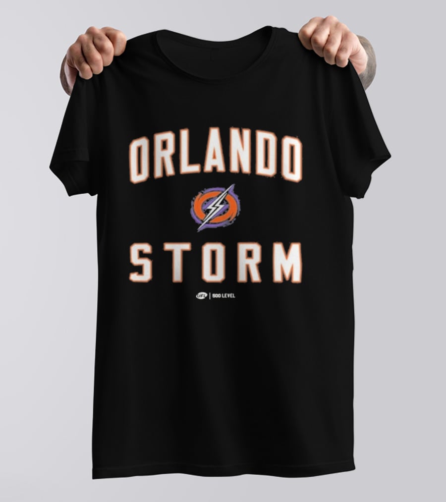 Orlando Storm UFL Good Level Purple Lightning T-Shirt