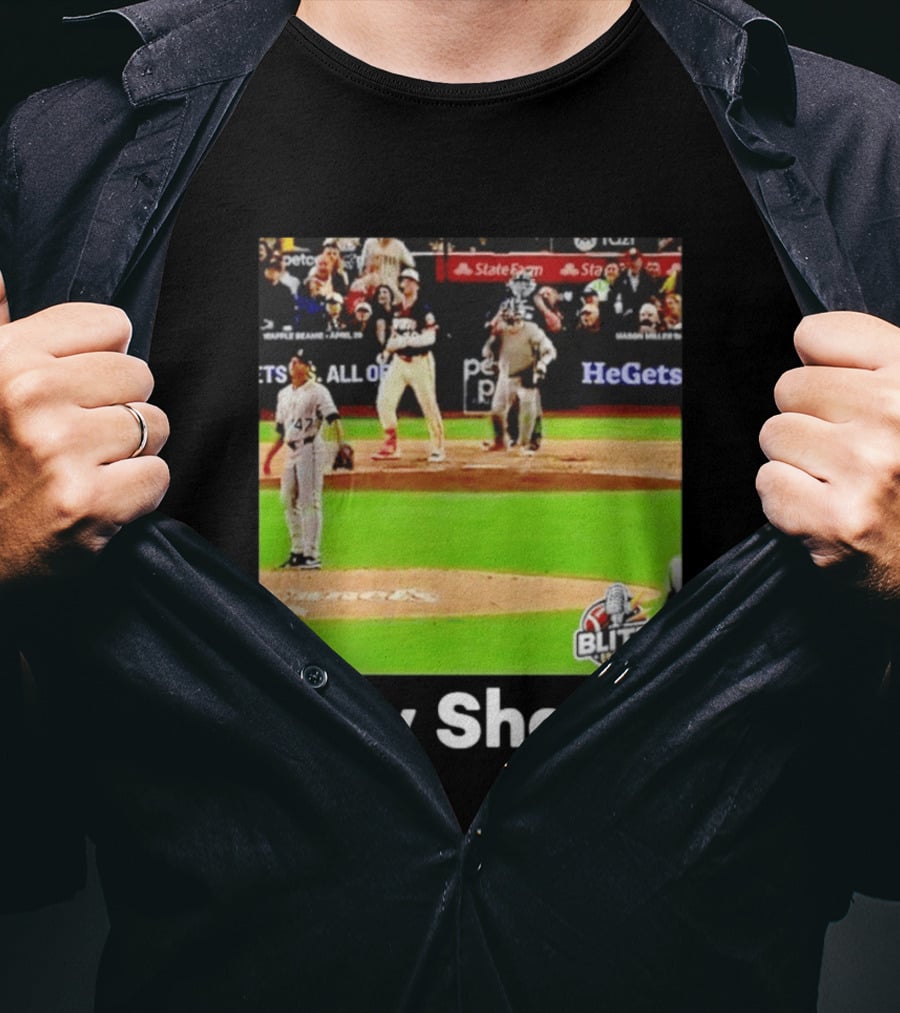 Padres Blitz Baseball Holy Sheets Petco Park T-Shirt