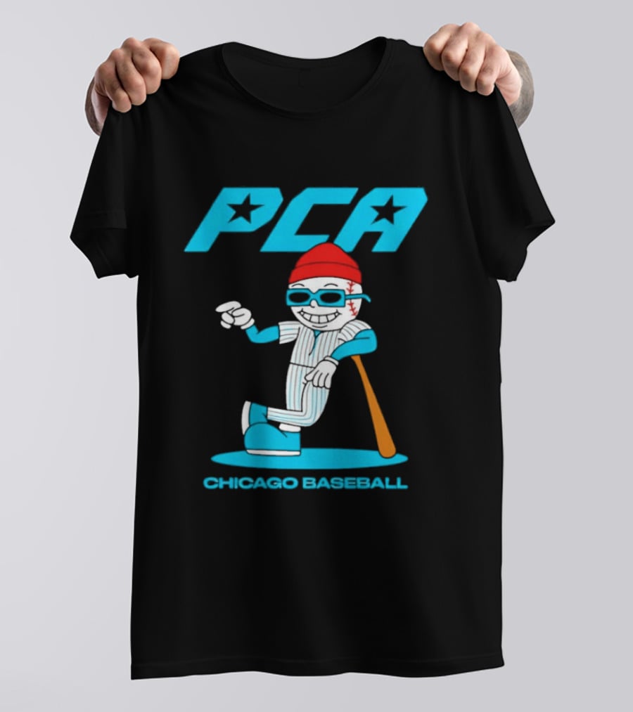 PCA Chicago Baseball Mascot With Bat And Cap T-Shirt