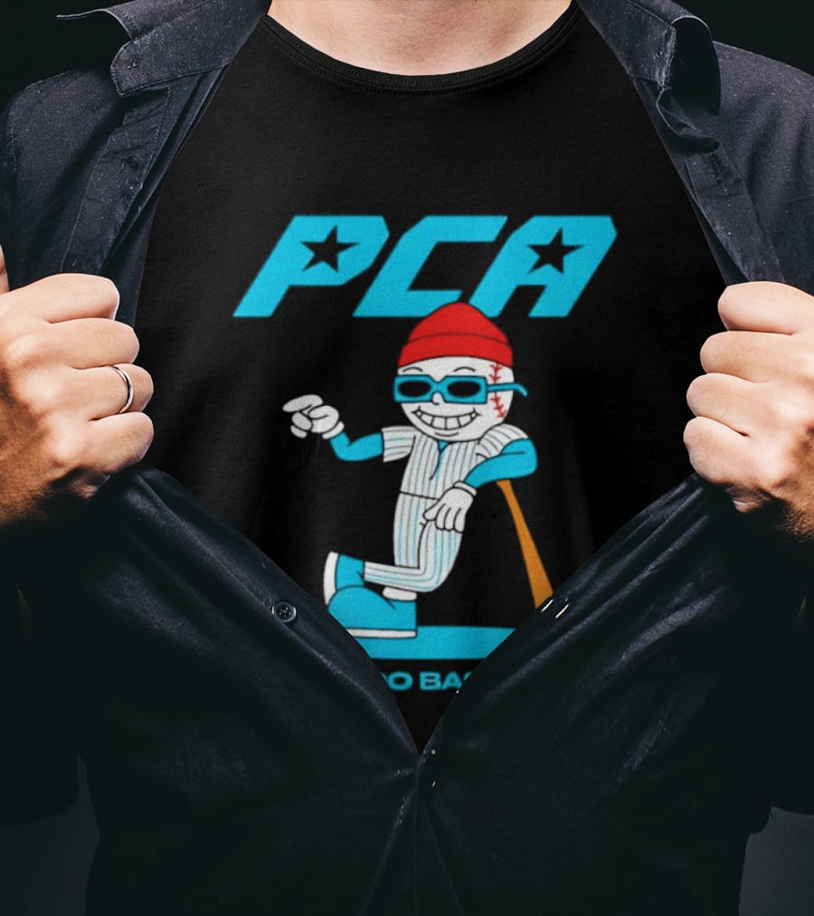 PCA Chicago Baseball Mascot With Bat And Cap T-Shirt