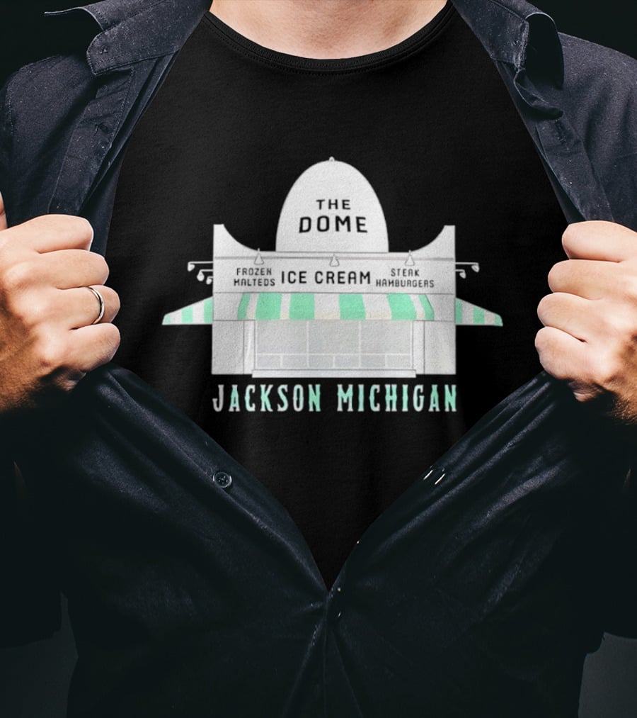 The Dome Ice Cream Shop Jackson Michigan T-Shirt