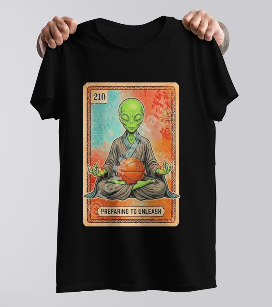 Preparing To Unleash Alien 210 San Antonio Spurs Basketball T-Shirt
