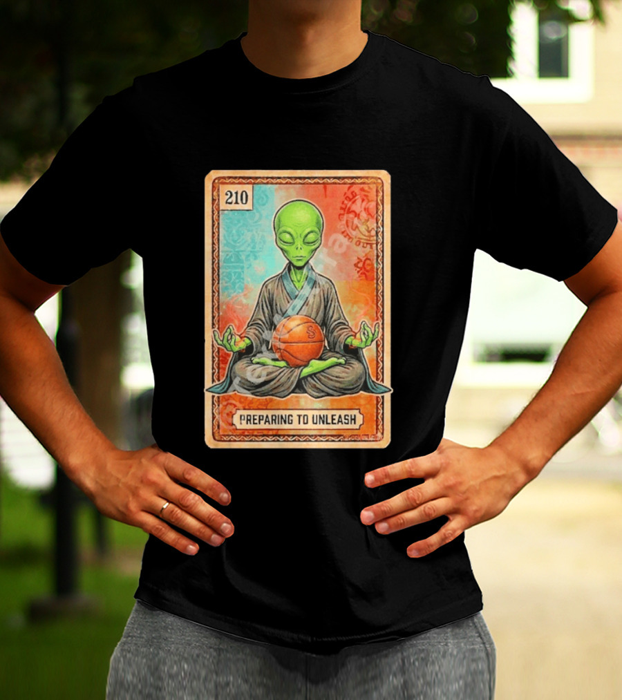 Preparing To Unleash Alien 210 San Antonio Spurs Basketball T-Shirt