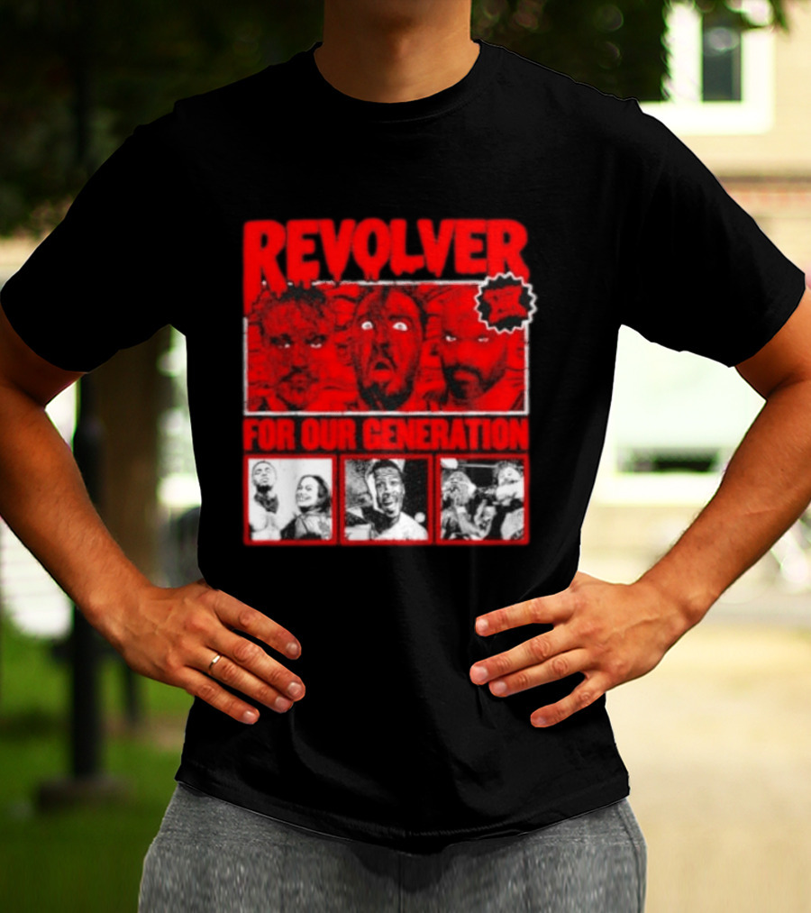 Revolver Horror Faces For Our Generation T-Shirt