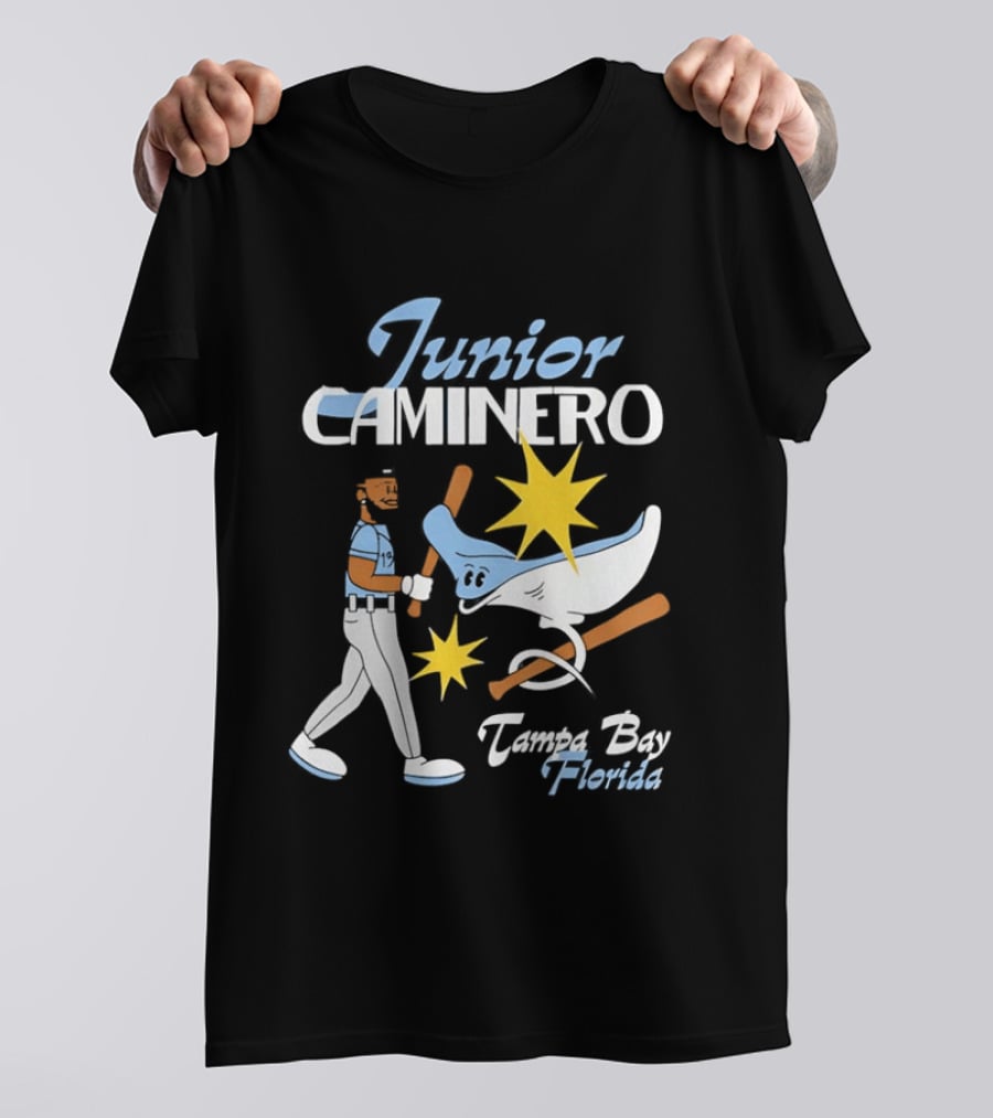 Junior Caminero Tampa Bay Florida Baseball Star And Ray T-Shirt