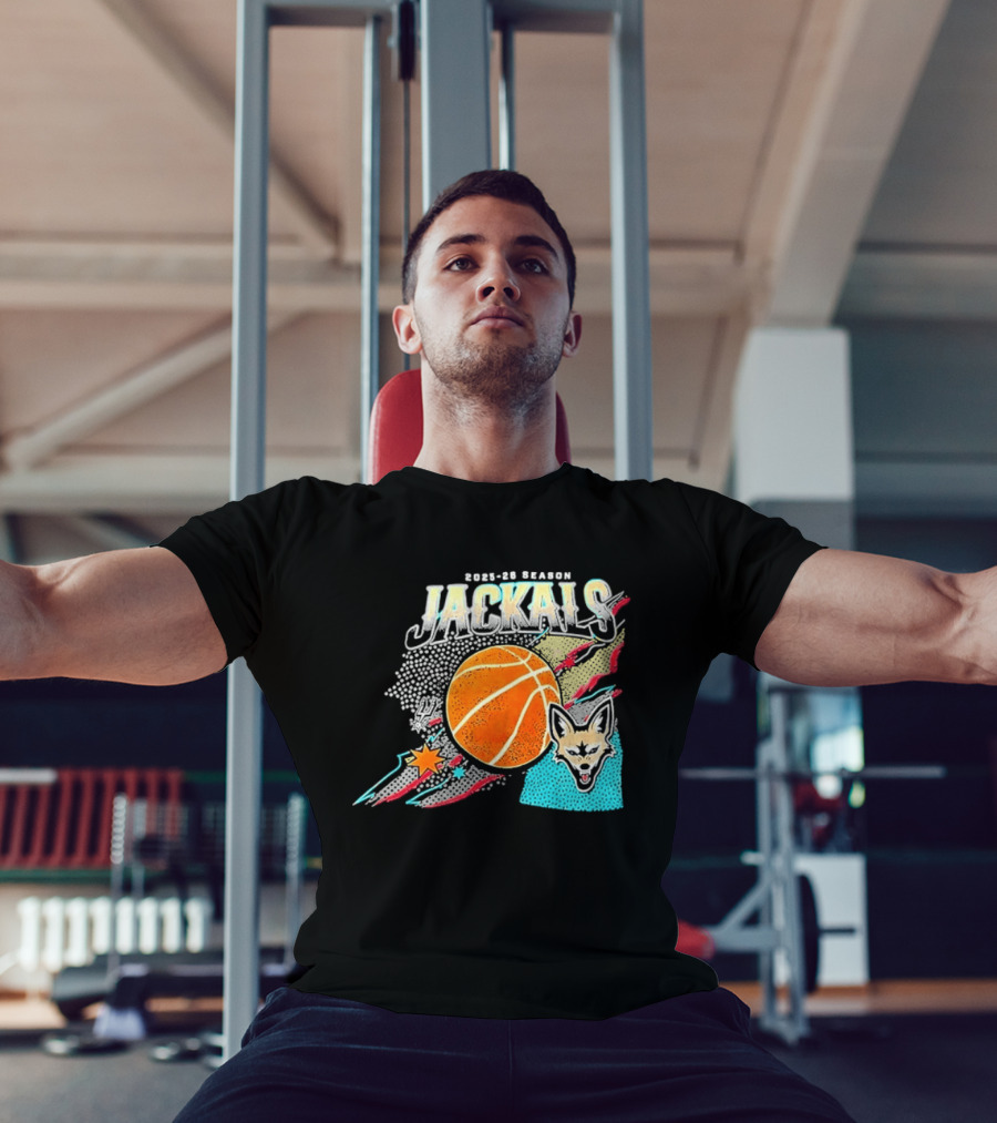 2025 26 Season Jackals Basketball Team With Fox And Starburst T-Shirt