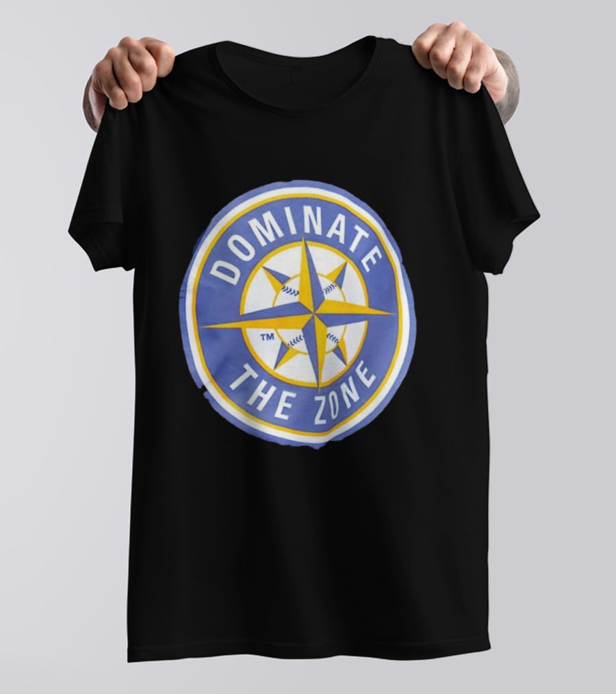 Seattle Mariners Dominate The Zone Compass Baseball Star T-Shirt